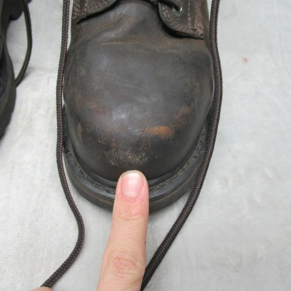 Timberland PRO‎ Mens Boots 9M Brown Leather Pit Boss Composite Toe Work Logger